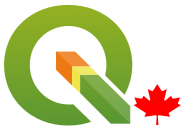 QGIS Canada Logo